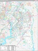 Prince George's, Md Carrier Route Wall Map